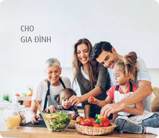 Cho gia đình